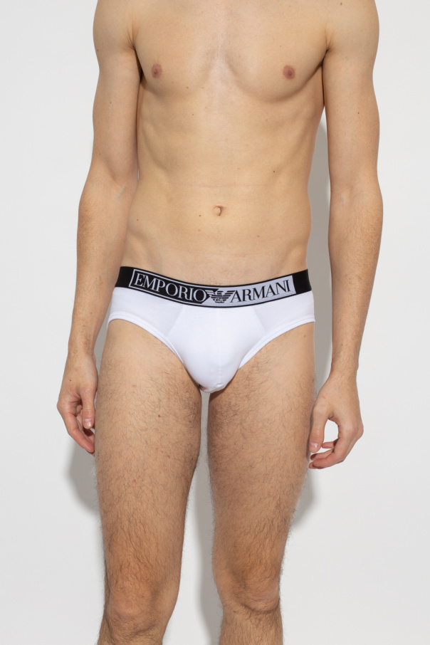 White Briefs with logo Emporio Armani emporio armani StasanetShops Guatemala